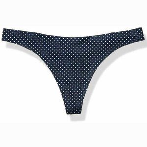 Maidenform NWT Navy Dot Comfort Devotion Thong Panty 40149 XL/8